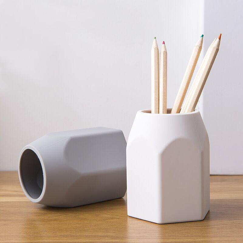 Korean Desk Setup - Sharkbang Silicone Pen Holder Pencil Stand