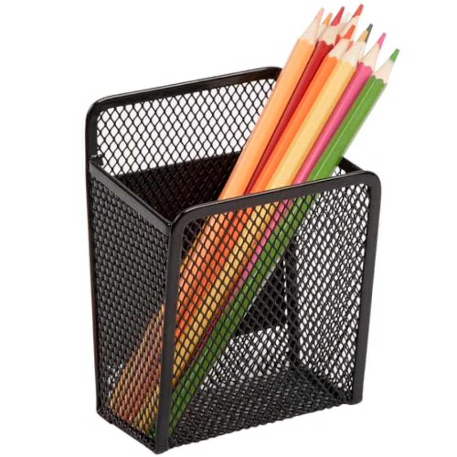 Pen Cup Magnetic - Magnetic Pen Holder - Magnetic Black