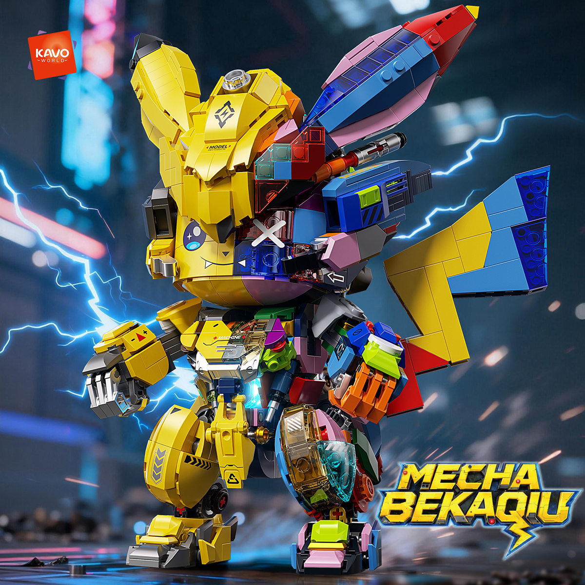Desk Setup Small - KAVOWORLD 1505 PCS DIY Mecha Anime