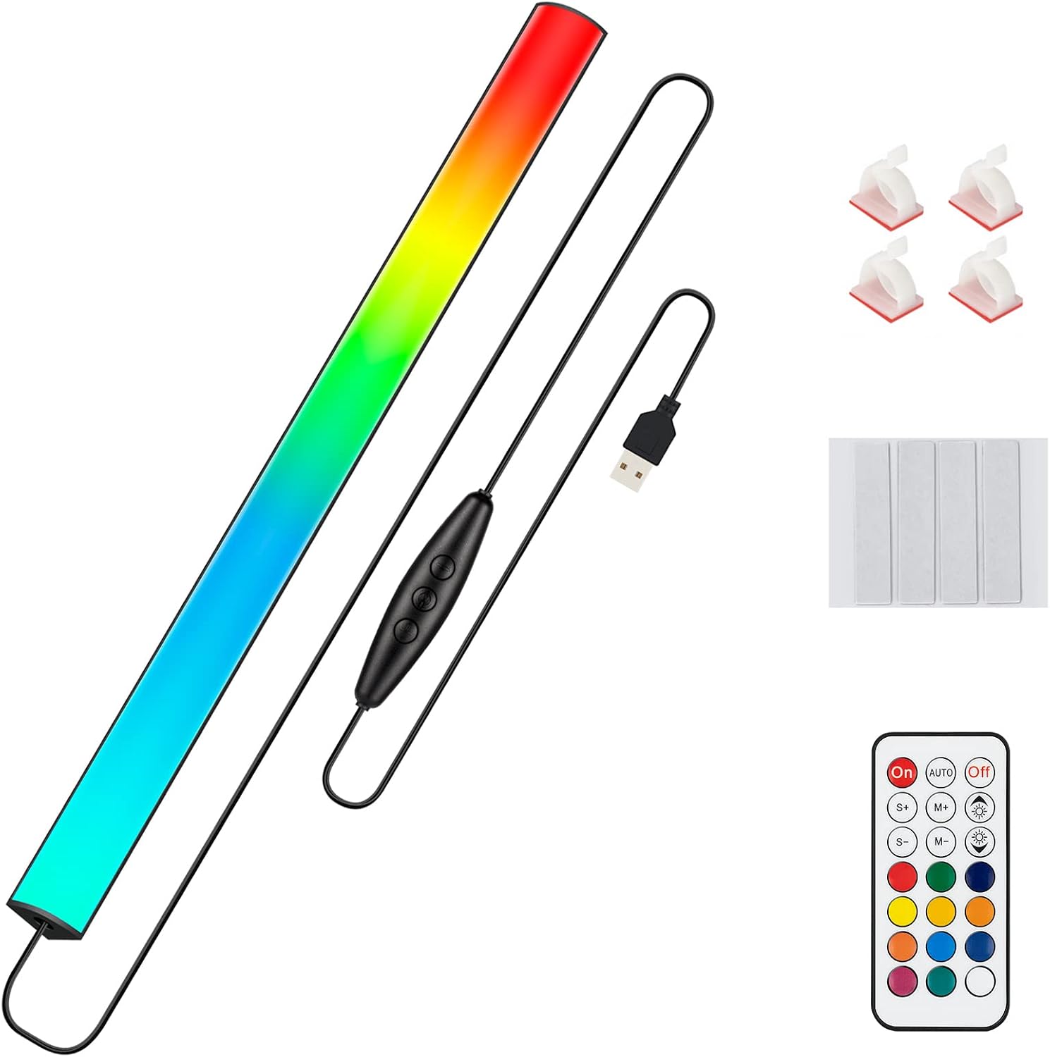 Desk Setup Reference - RGB Monitor Light Bar, USB Powered,