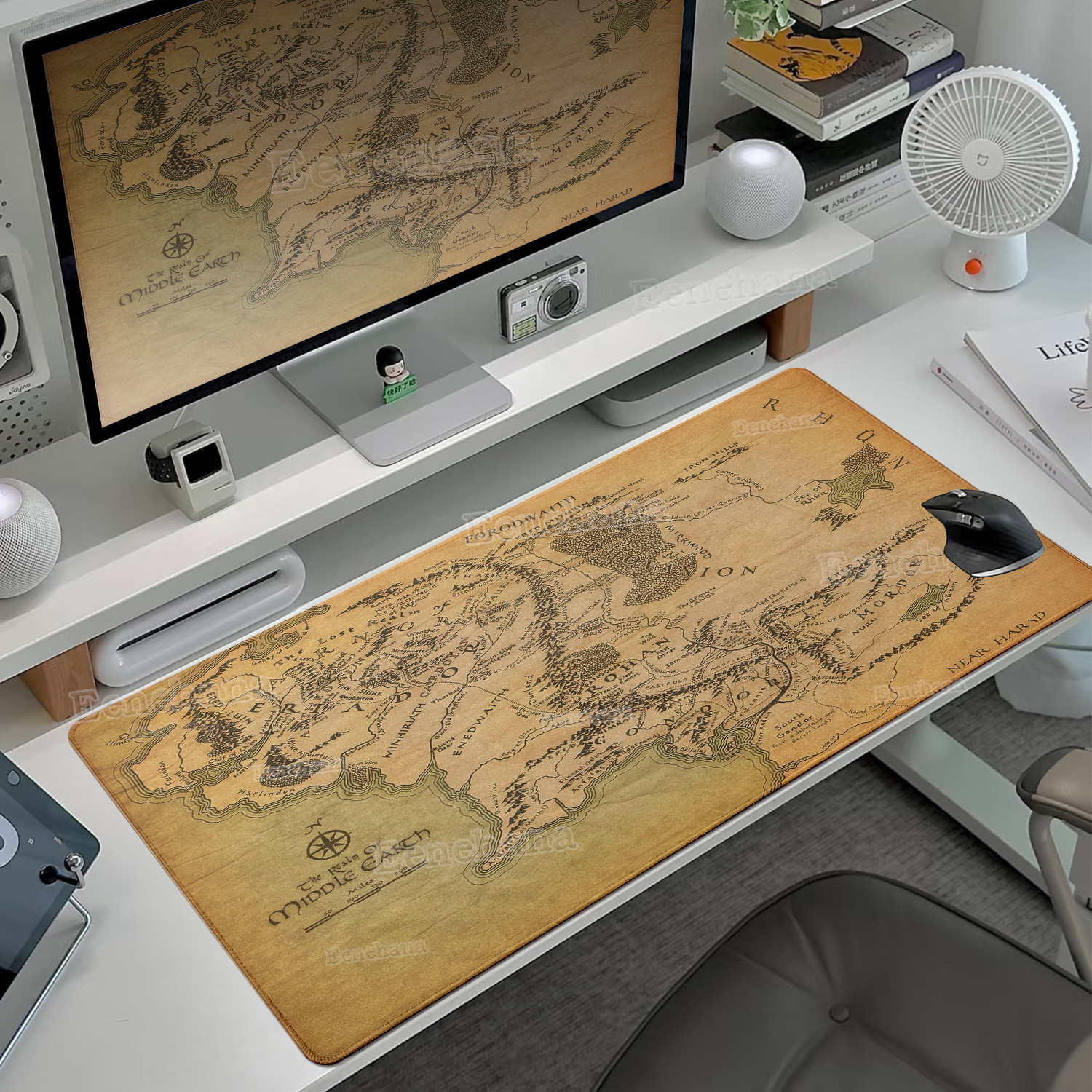 Desk Setup Rug - The L-Lord of The Ring Large
