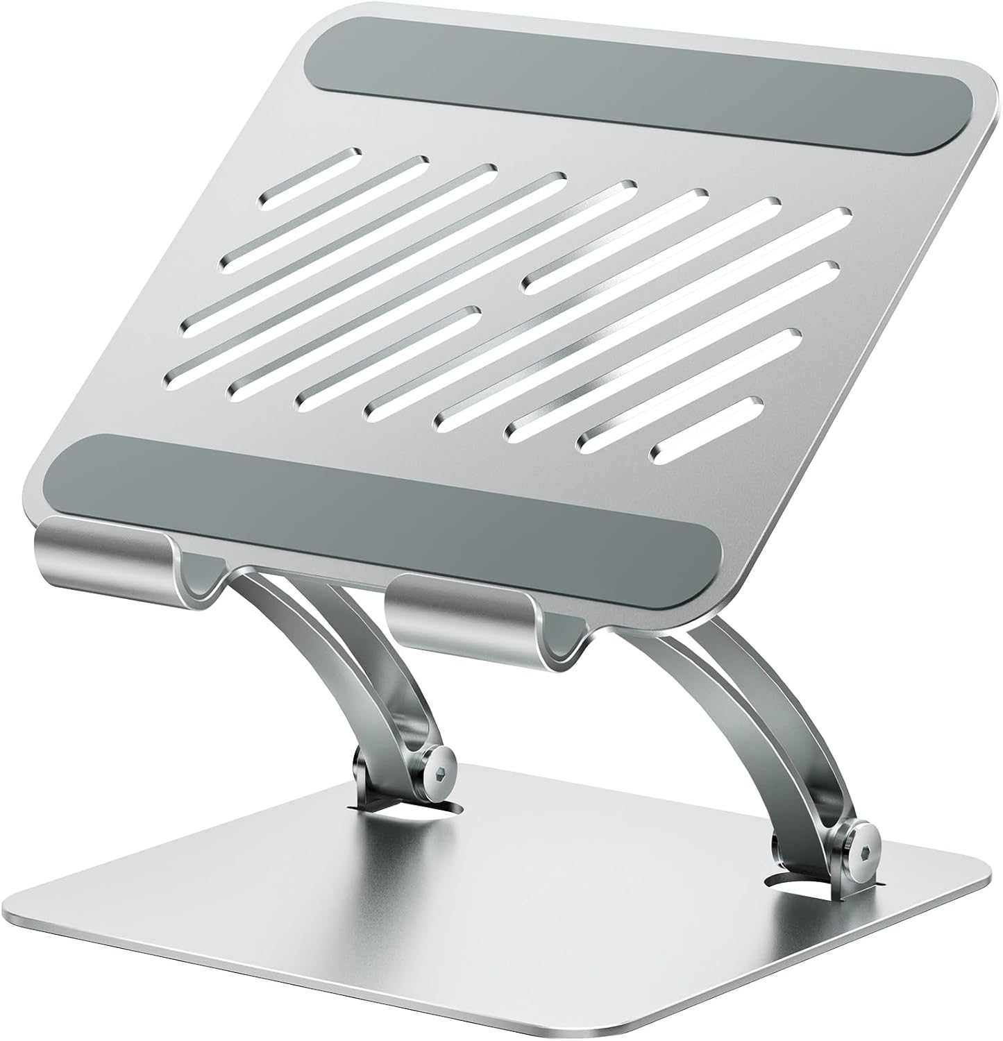 Dual Monitor Desk Setup - Tablet Holder Stand, Dual Rod Adjustable