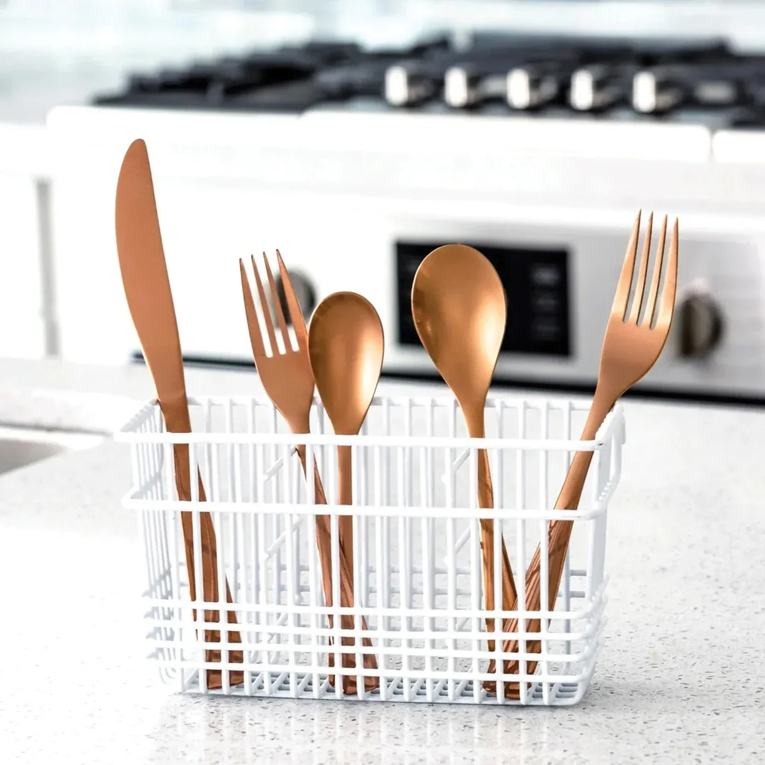 White Cutlery Organizer for Ki - đánh giá và giá Drawer Organizer Bamboo
