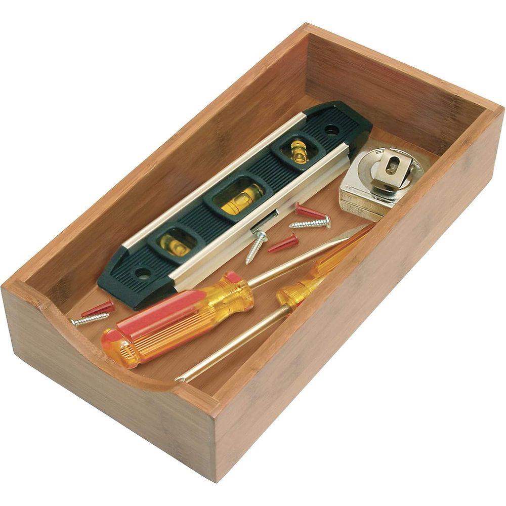 6 x 12 Bamboo Stacking Drawer  - đánh giá và giá Drawer Organizer Bamboo