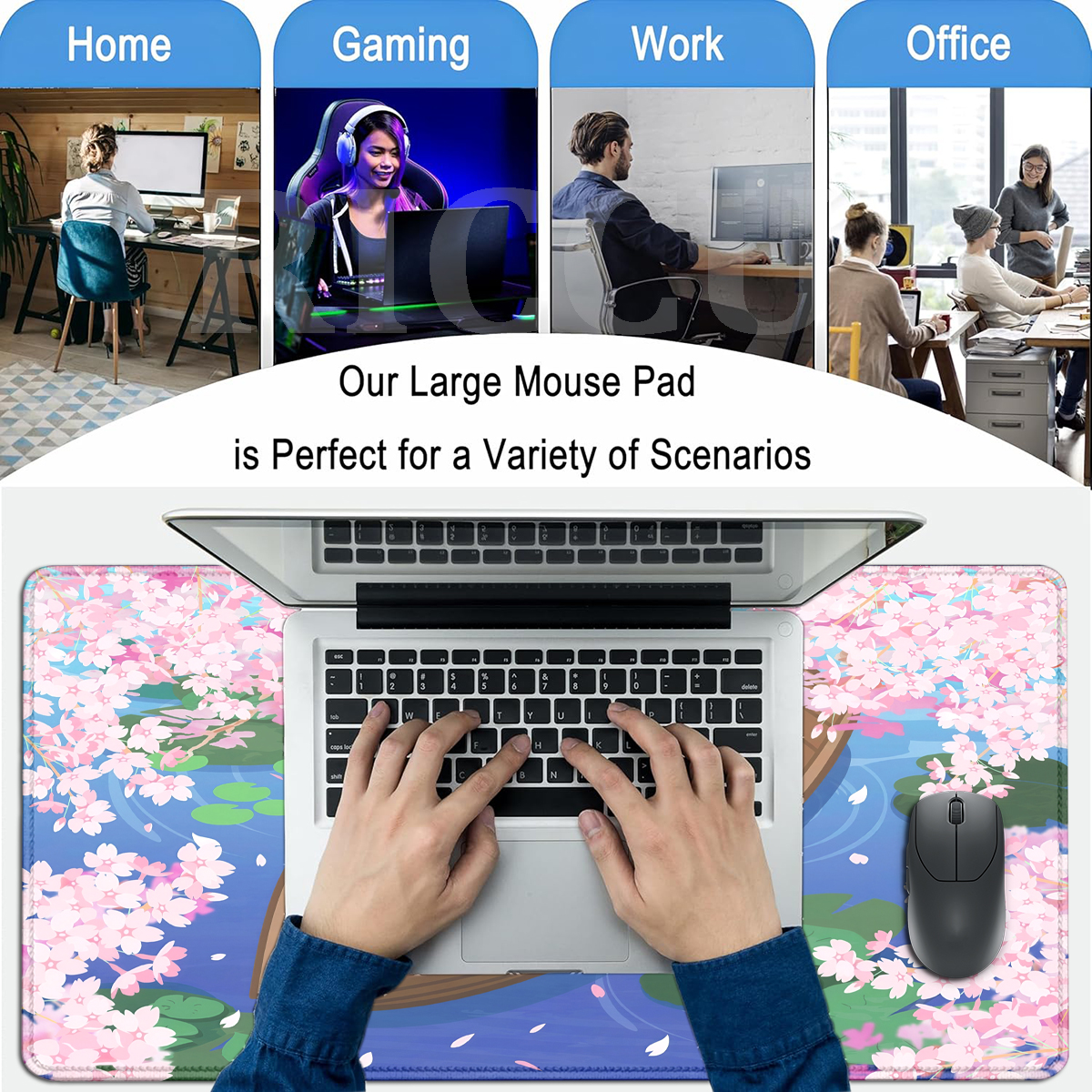Large Game Mousepad Computer K - đánh giá và giá Korean Desk Setup