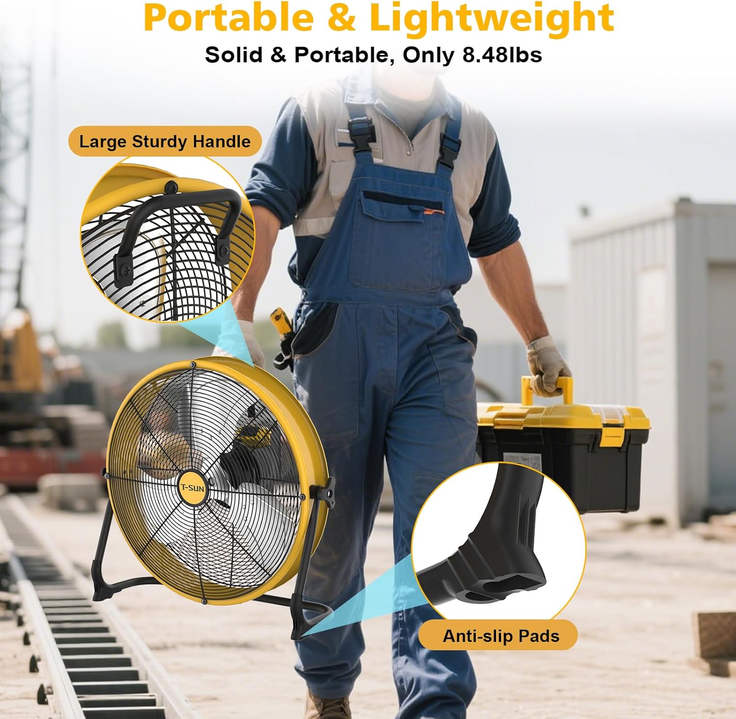 12/16 Inch Portable Fan Compat - đánh giá và giá Desk Setup Gear