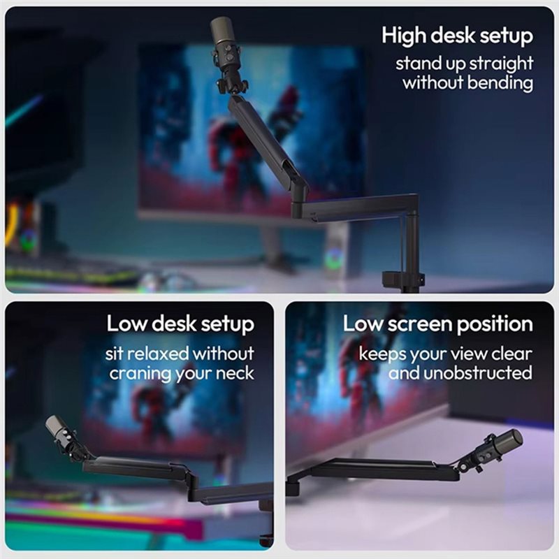 PHILE-ZJ05 Adjustable Micropho - đánh giá và giá Desk Setup With Mic