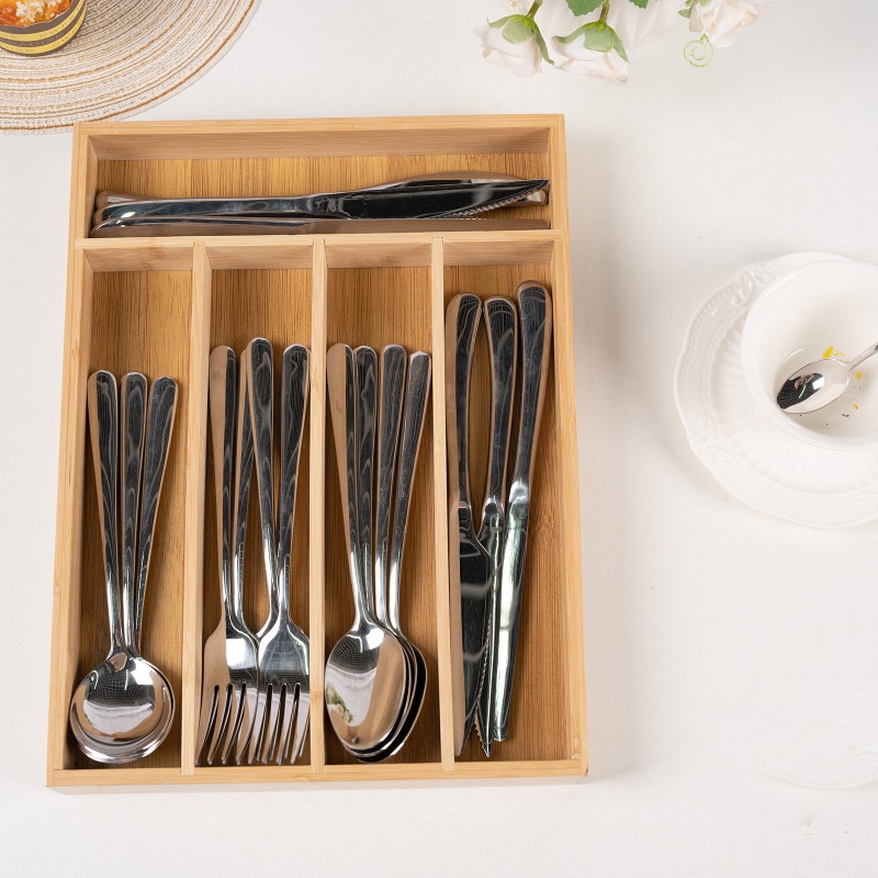 Bamboo Utensils Drawer Organiz - đánh giá và giá Drawer Organizer Bamboo