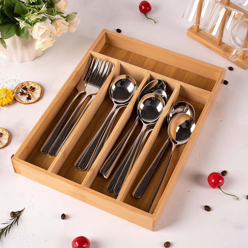 Bamboo Utensils Drawer Organiz - đánh giá và giá Drawer Organizer Bamboo
