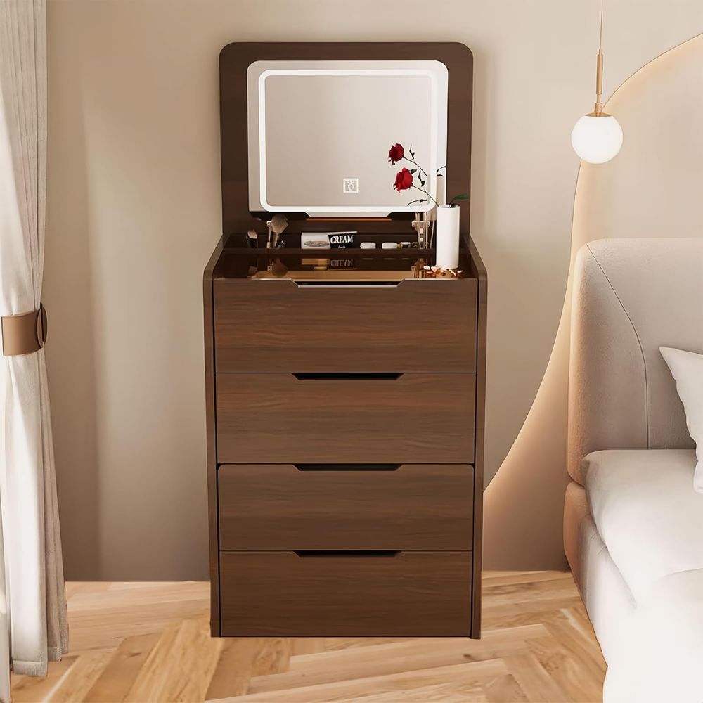 3 in 1 Vanity Desk with Mirror - đánh giá và giá Desk Setup Small