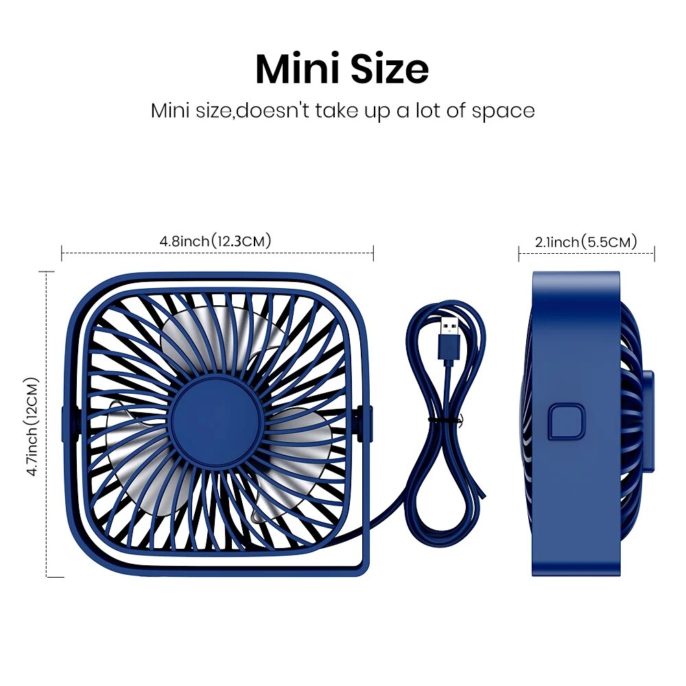 TOPK Mini Portable Fan,USB Des - đánh giá và giá Desk Setup Gear