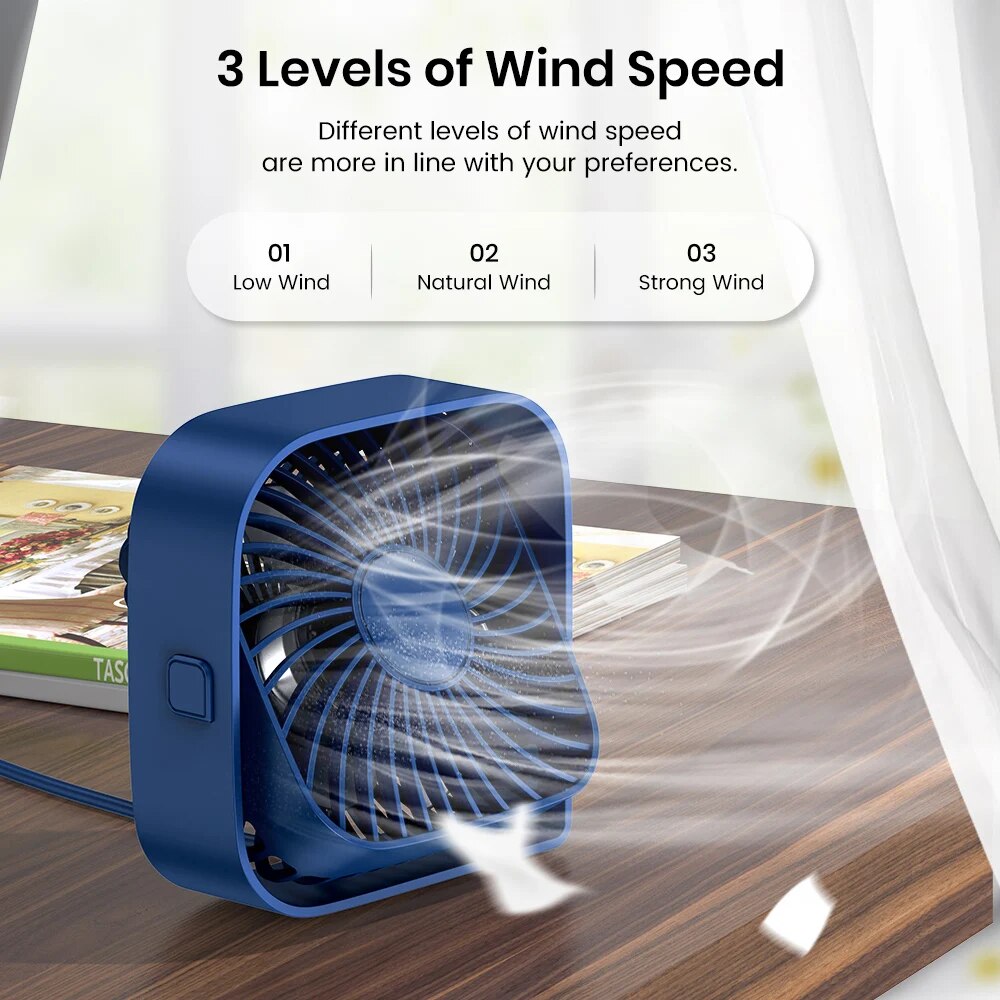 TOPK Mini Portable Fan,USB Des - đánh giá và giá Desk Setup Gear