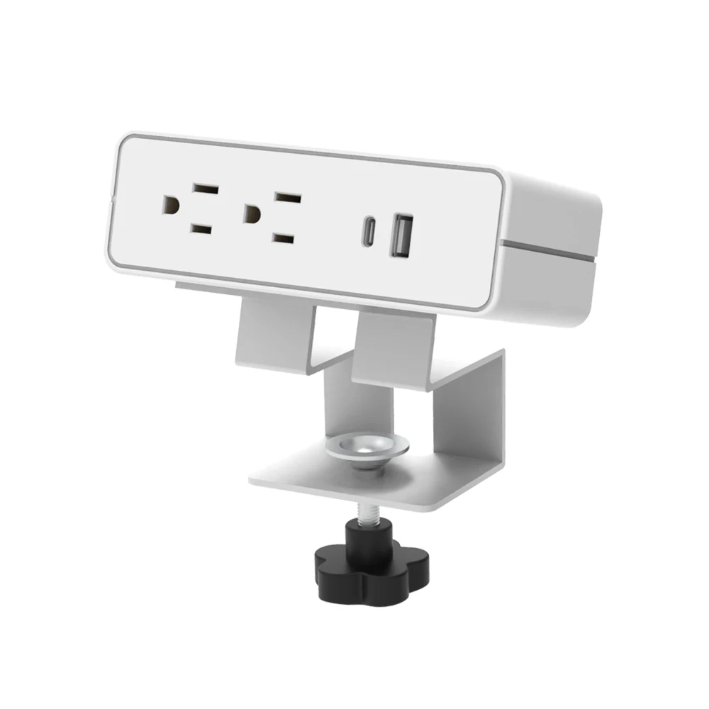 OMNI Desk Clamp Ac Power & Usb - đánh giá và giá Desk Setup Dual Monitor