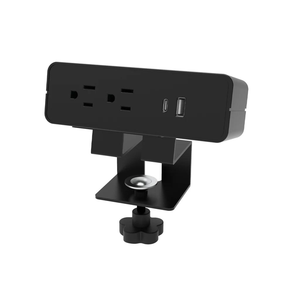 OMNI Desk Clamp Ac Power & Usb - đánh giá và giá Desk Setup Dual Monitor