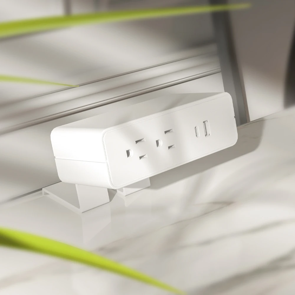 OMNI Desk Clamp Ac Power & Usb - đánh giá và giá Desk Setup Dual Monitor
