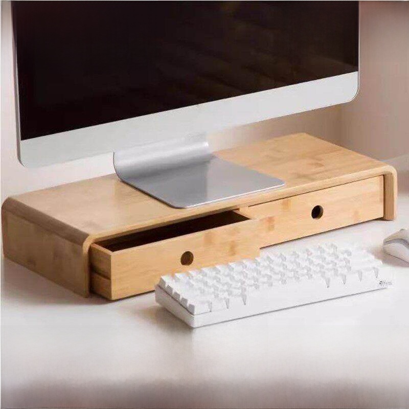 Bamboo Computer Monitor Stand  - đánh giá và giá Drawer Organizer Bamboo