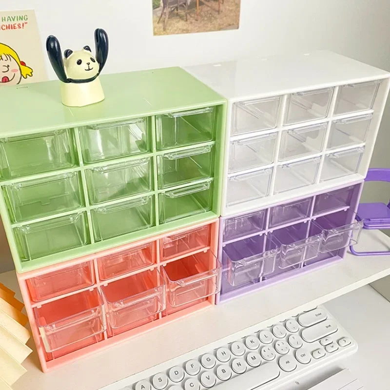 Desktop 9-Grid Transparent Sto - đánh giá và giá Korean Desk Setup