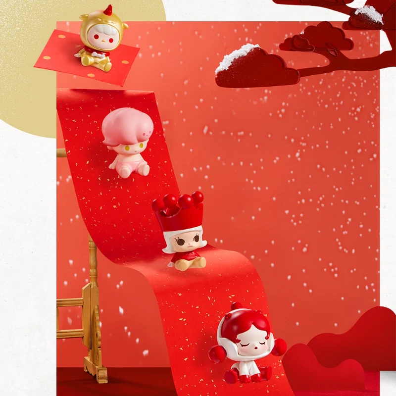 Popmart Pop Bean Happy New Yea - đánh giá và giá Desk Setup Kawaii