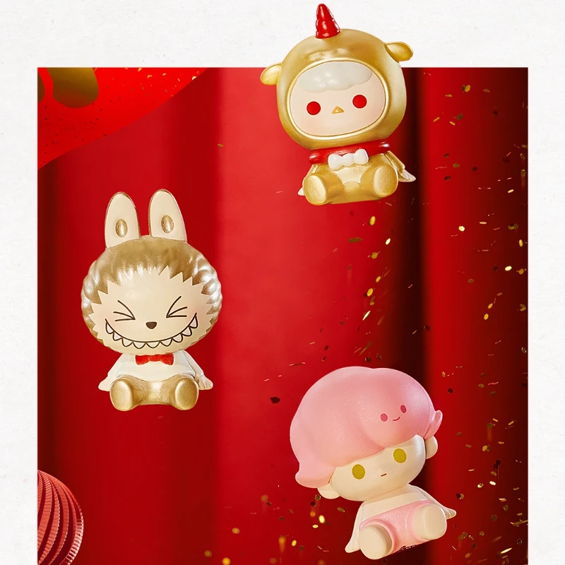 Popmart Pop Bean Happy New Yea - đánh giá và giá Desk Setup Kawaii
