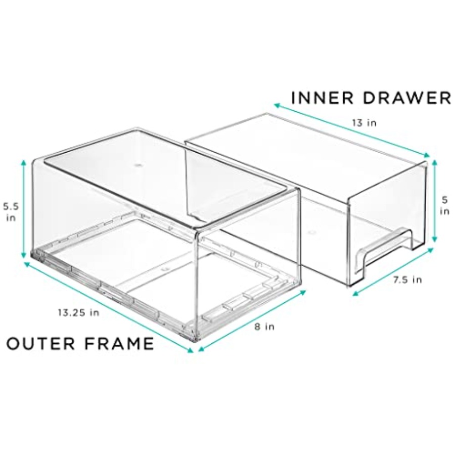 Clear Plastic Organizer Bins w - đánh giá và giá Drawer Organizer Bamboo