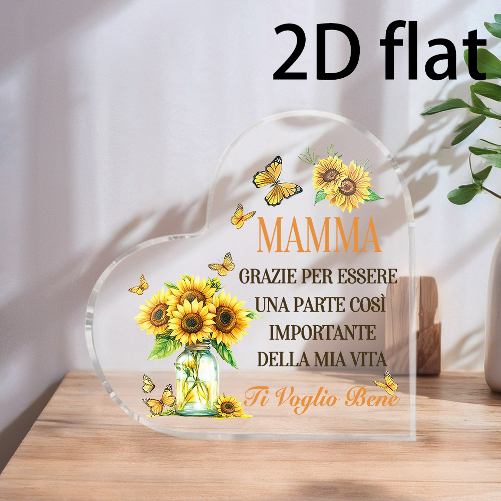 2D Flat, 1pc heart-shaped acry - đánh giá và giá Desk Setup Retro