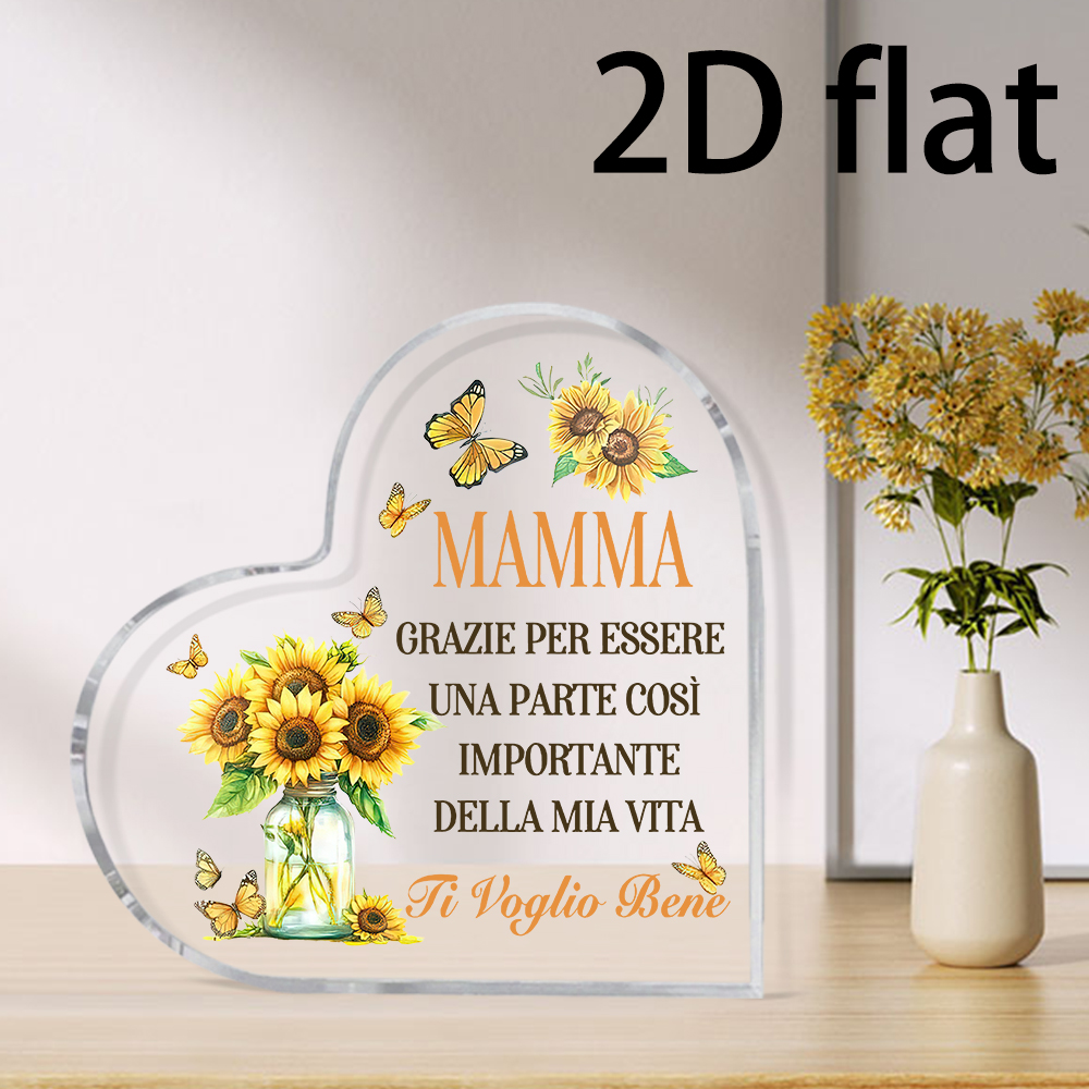2D Flat, 1pc heart-shaped acry - đánh giá và giá Desk Setup Retro