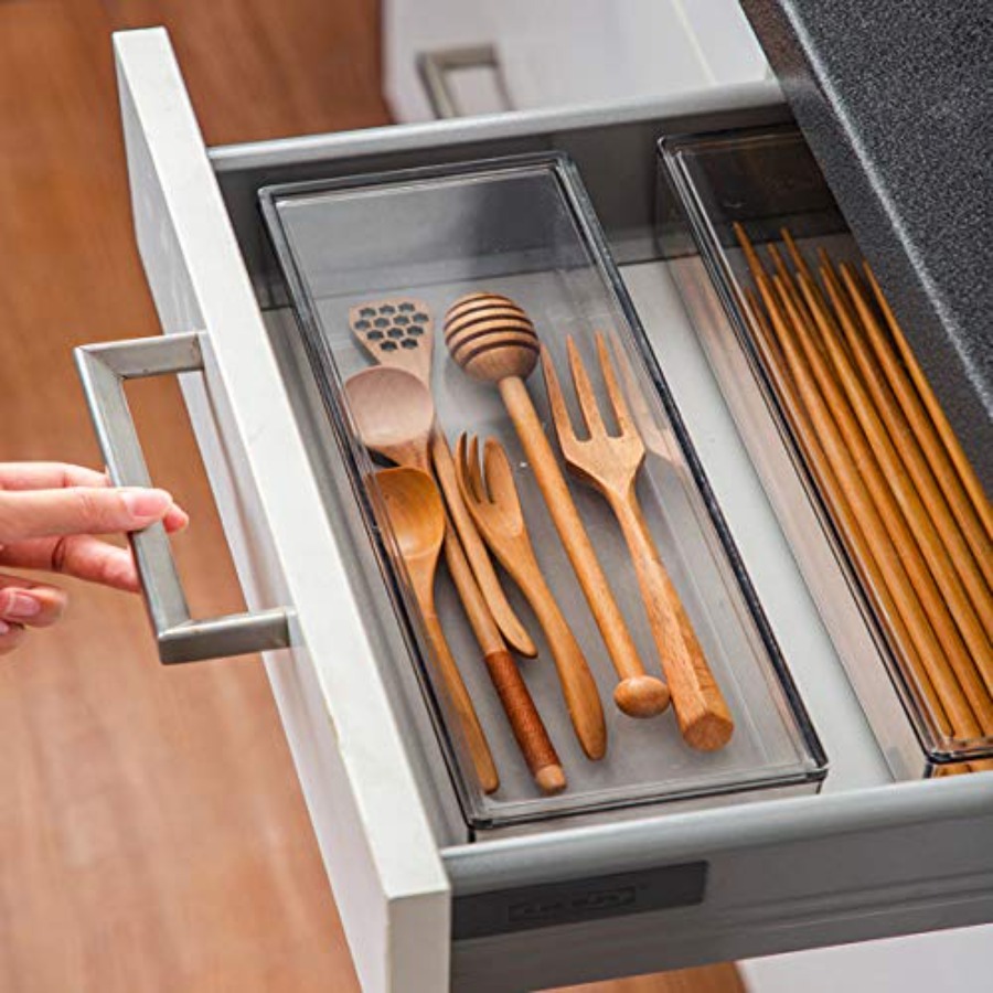 Flatware Tray Kitchen Drawer O - đánh giá và giá Drawer Organizer Bamboo