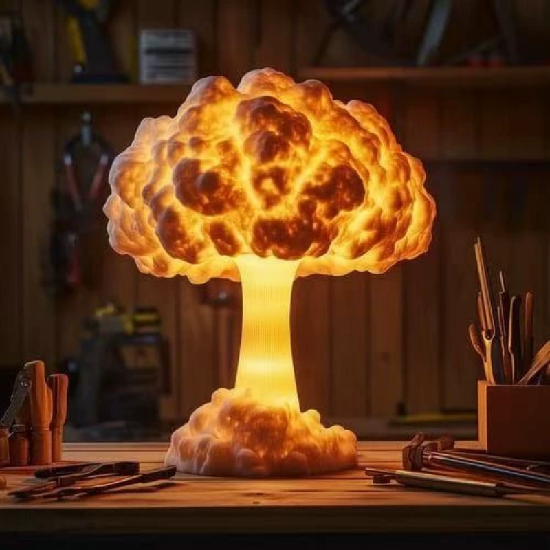 1pc USB Plug Mushroom Cloud Sh - đánh giá và giá Desk Setup Retro