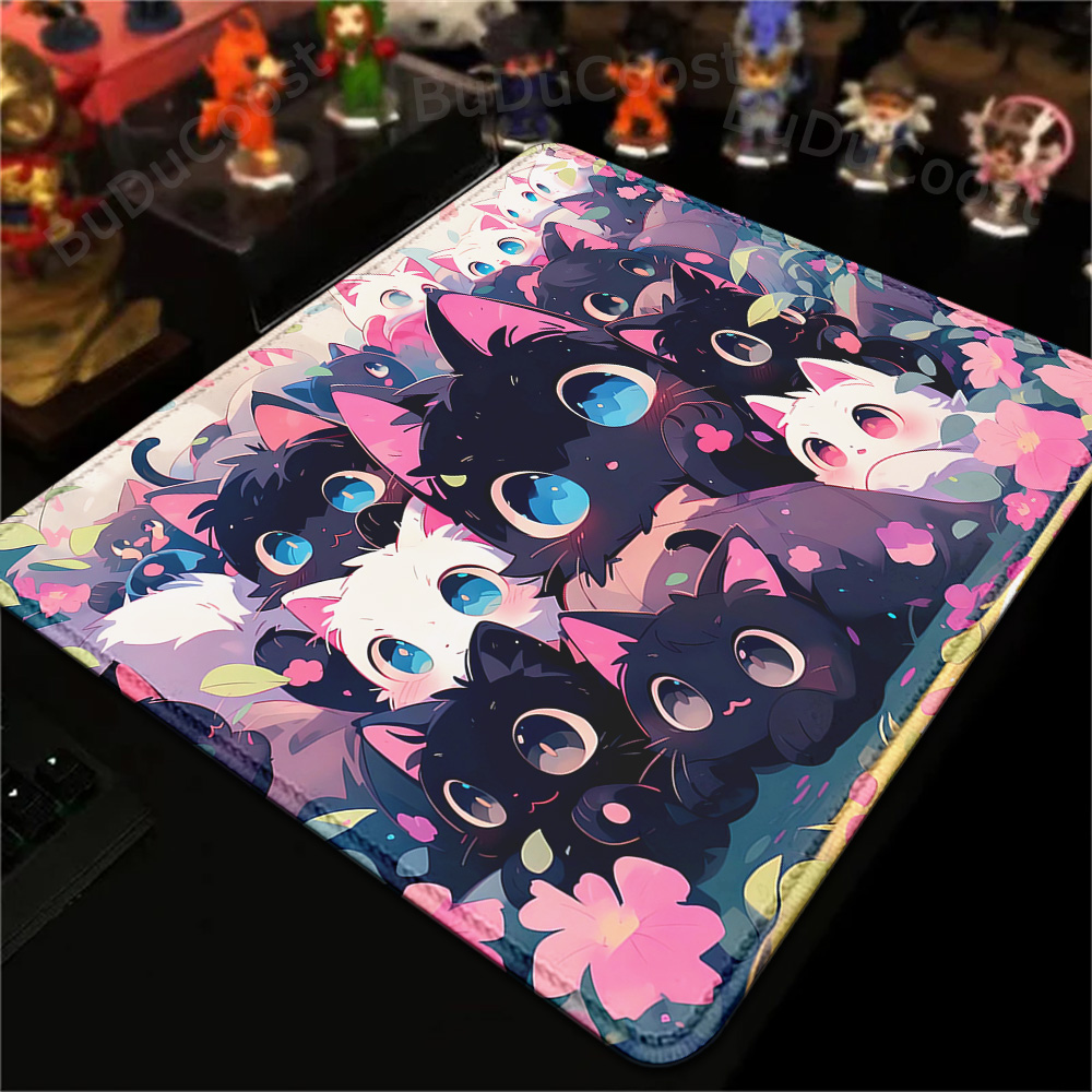 18x22cm Small Rug Black Cat Cl - đánh giá và giá Korean Desk Setup