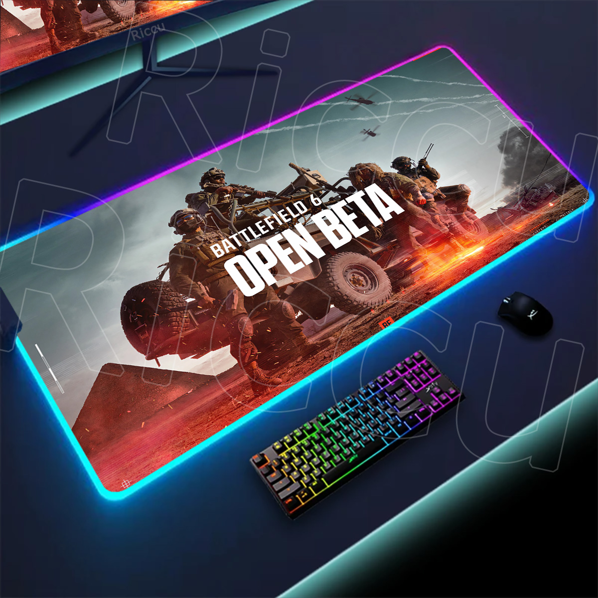 New Gamer Rgb Desk Mat Back Li - đánh giá và giá Desk Setup Gear