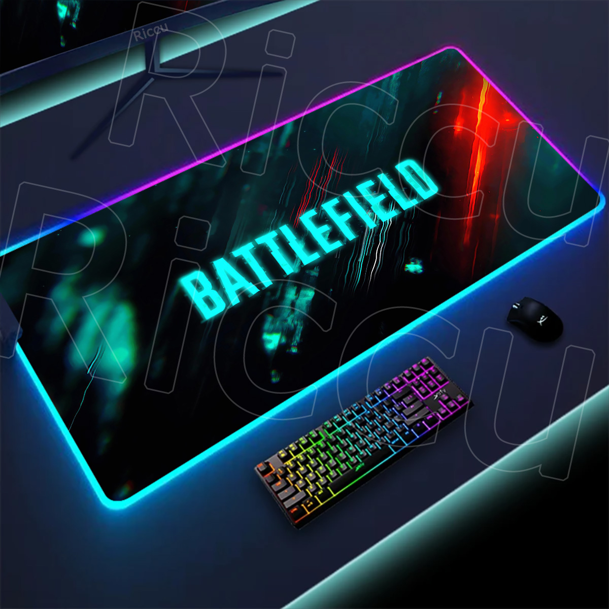 New Gamer Rgb Desk Mat Back Li - đánh giá và giá Desk Setup Gear