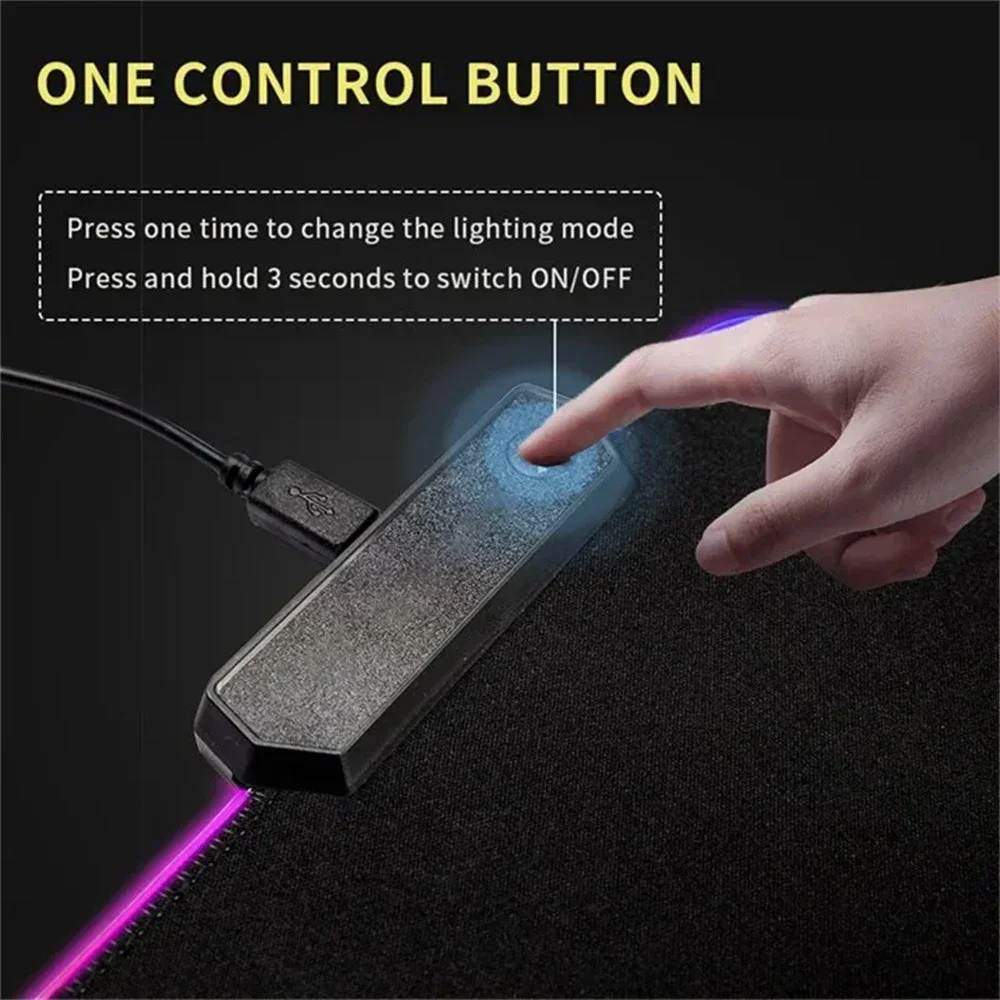 New Gamer Rgb Desk Mat Back Li - đánh giá và giá Desk Setup Gear