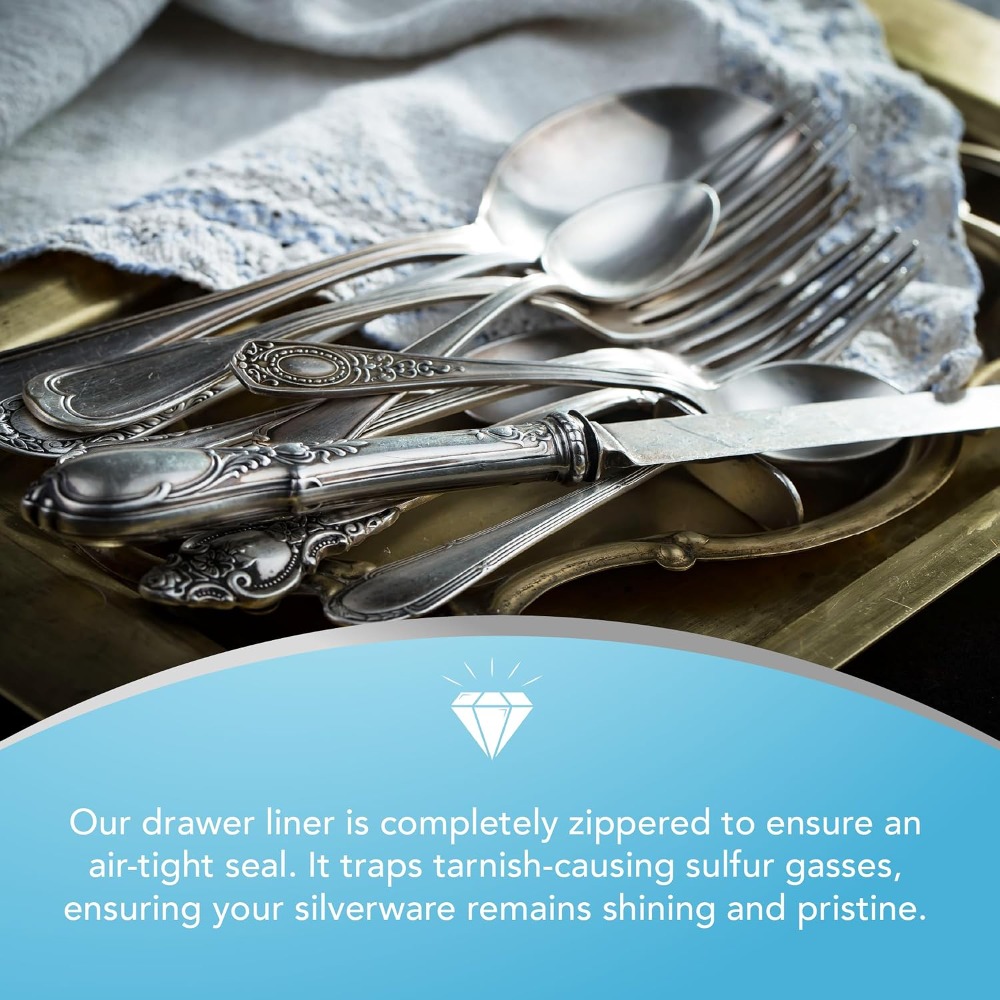 Zippered Flatware Storage Draw - đánh giá và giá Drawer Organizer Bamboo