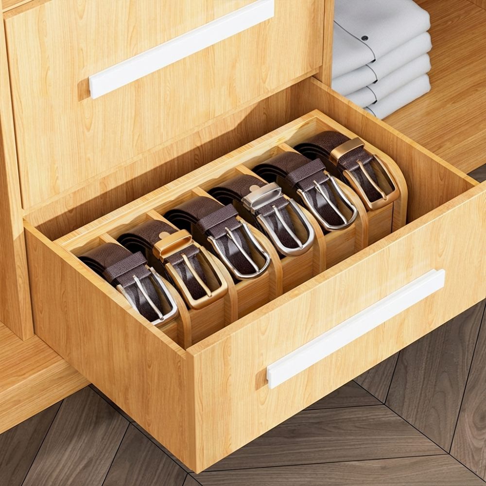 Bamboo Belt Organizer Space Sa - đánh giá và giá Drawer Organizer Bamboo