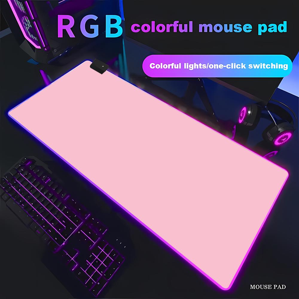 RGB HD Solid Color Gaming Mous - đánh giá và giá Desk Setup Rug