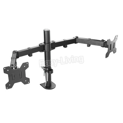 MS02 Desktop Clamping Full Mot - đánh giá và giá Dual Monitor Desk Setup