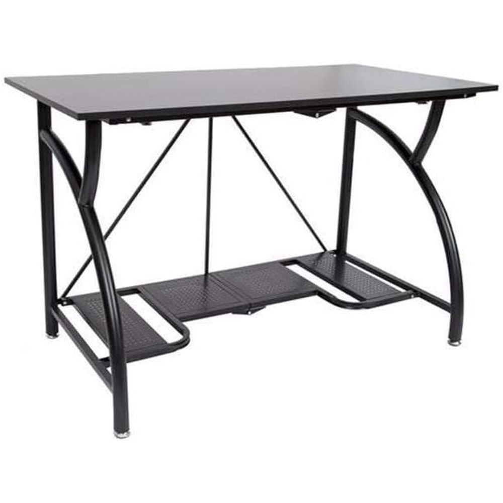Space-Saving Collapsible Compu - đánh giá và giá Desk Setup Dual Monitor