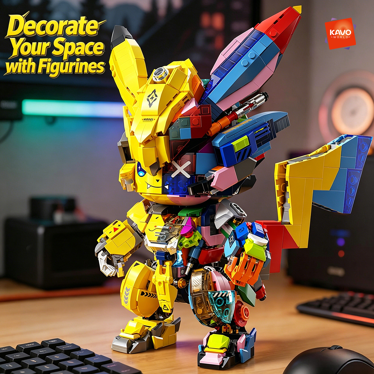KAVOWORLD 1505 PCS DIY Mecha A - đánh giá và giá Desk Setup Small