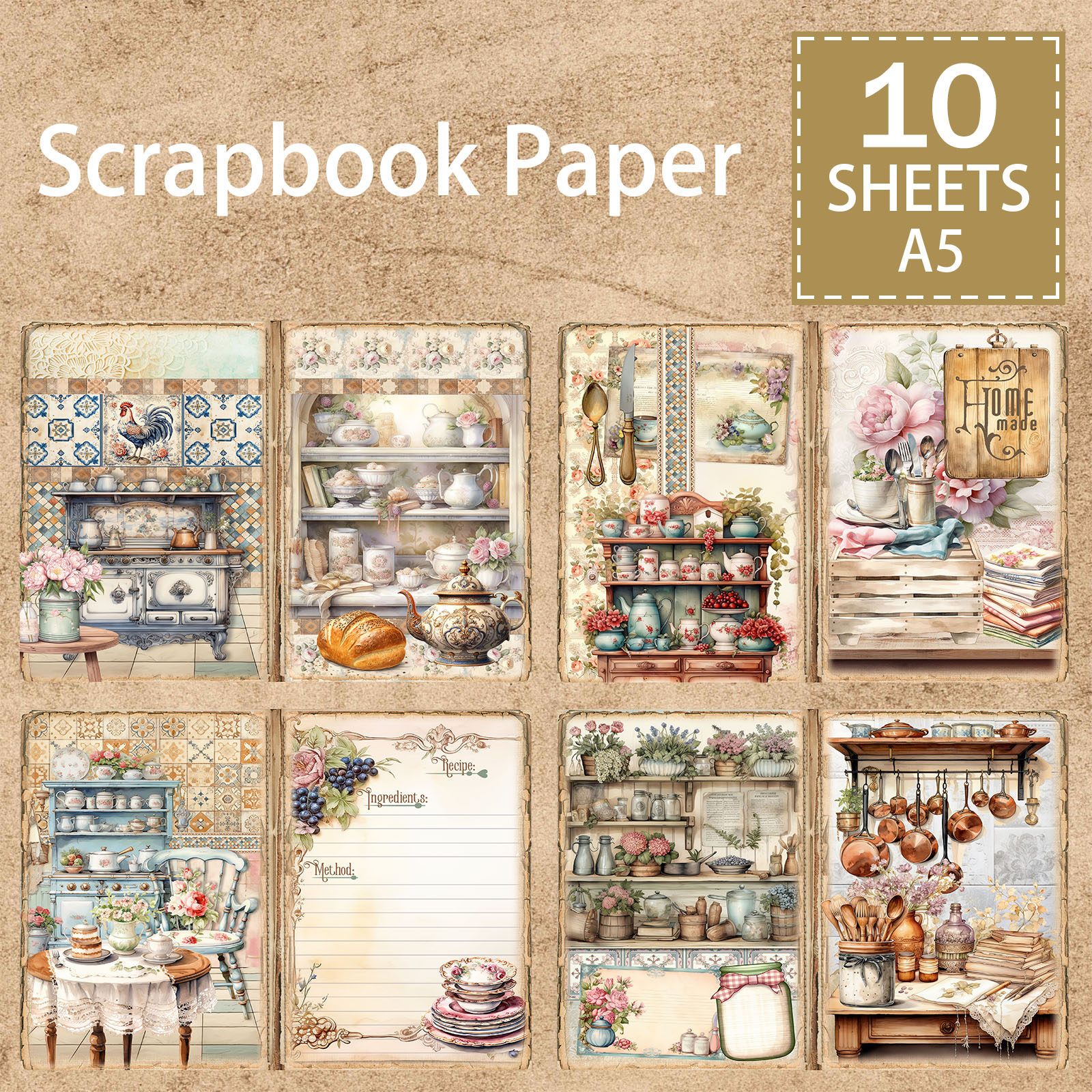 10 Sheets A5 Size Retro Cabine - đánh giá và giá Desk Setup Retro