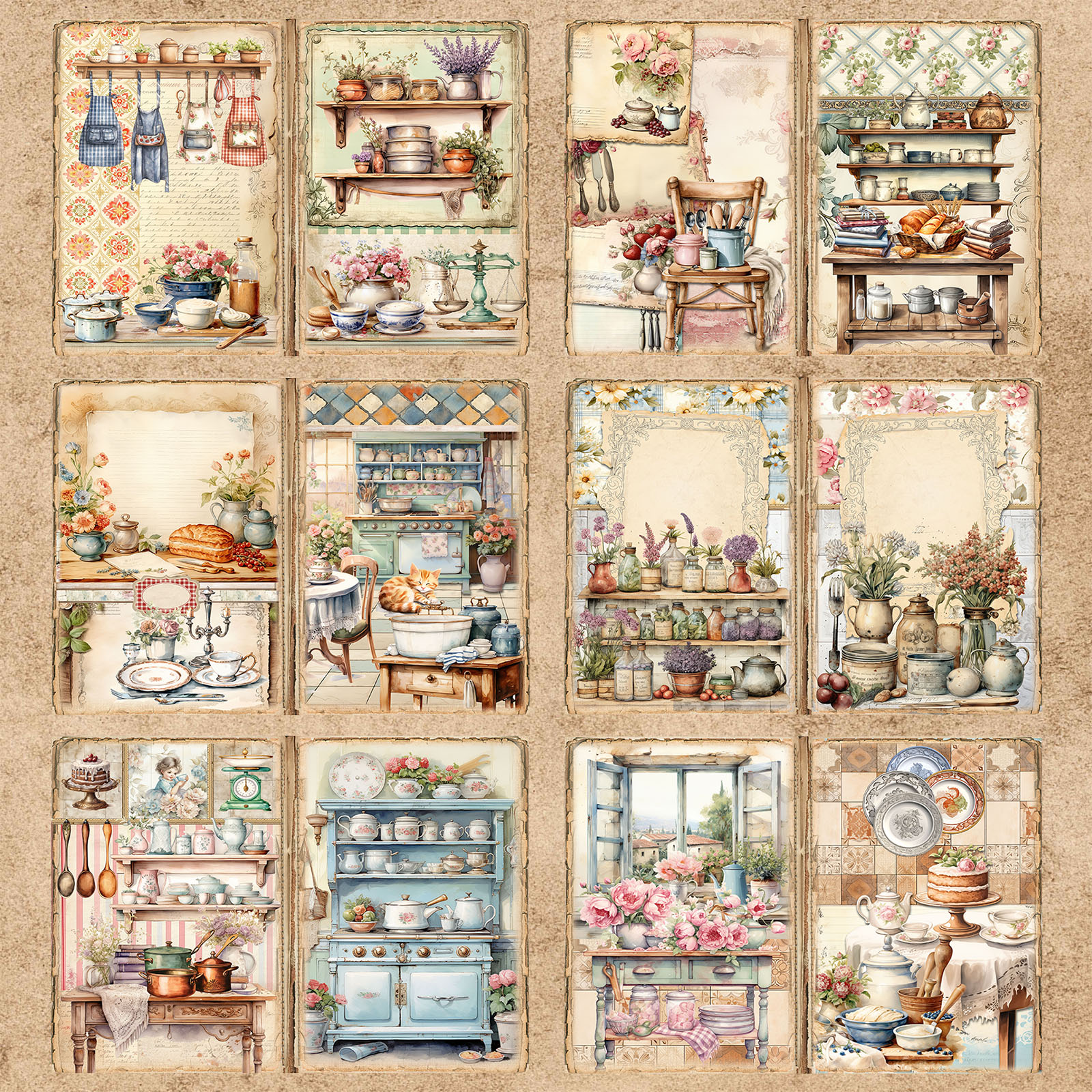 10 Sheets A5 Size Retro Cabine - đánh giá và giá Desk Setup Retro