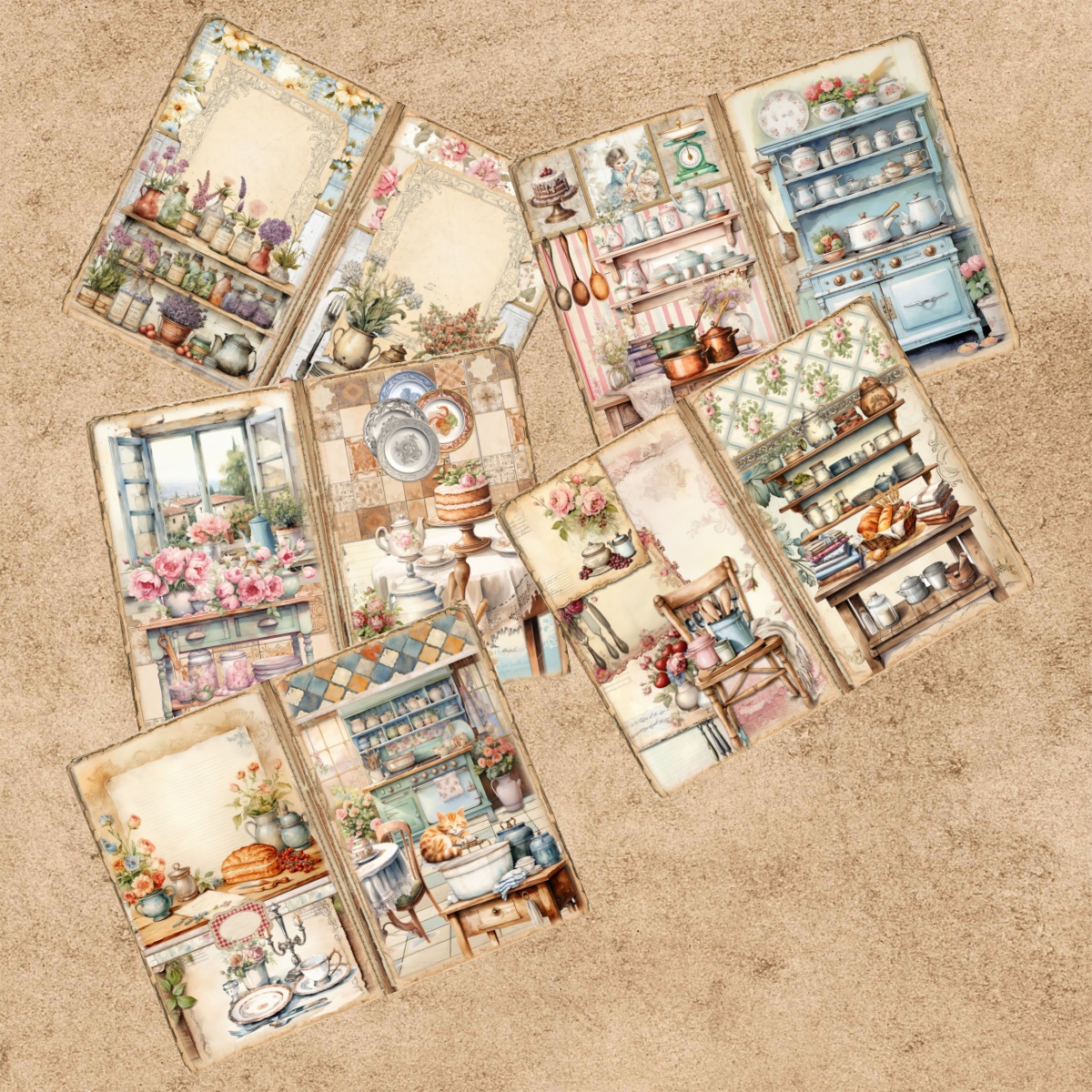 10 Sheets A5 Size Retro Cabine - đánh giá và giá Desk Setup Retro