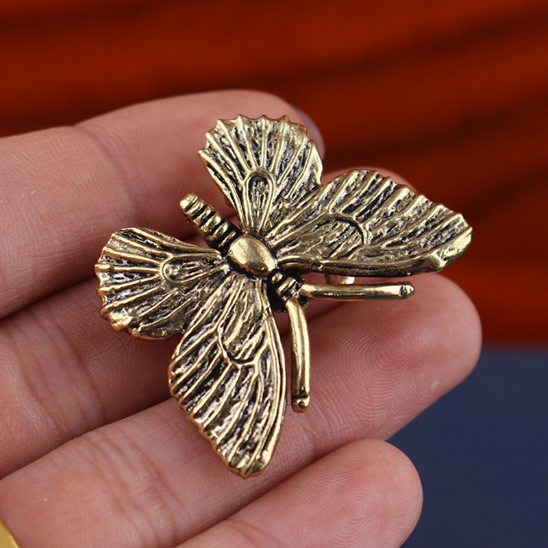 Brass Butterfly Statue, Insect - đánh giá và giá Desk Setup Retro