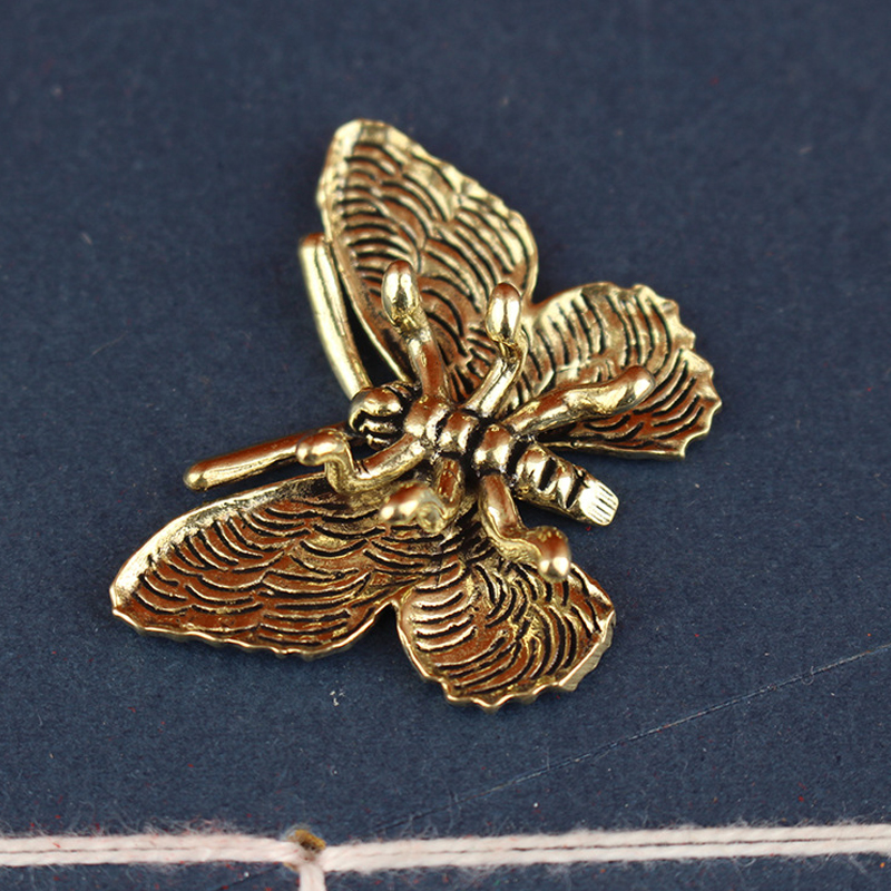 Brass Butterfly Statue, Insect - đánh giá và giá Desk Setup Retro
