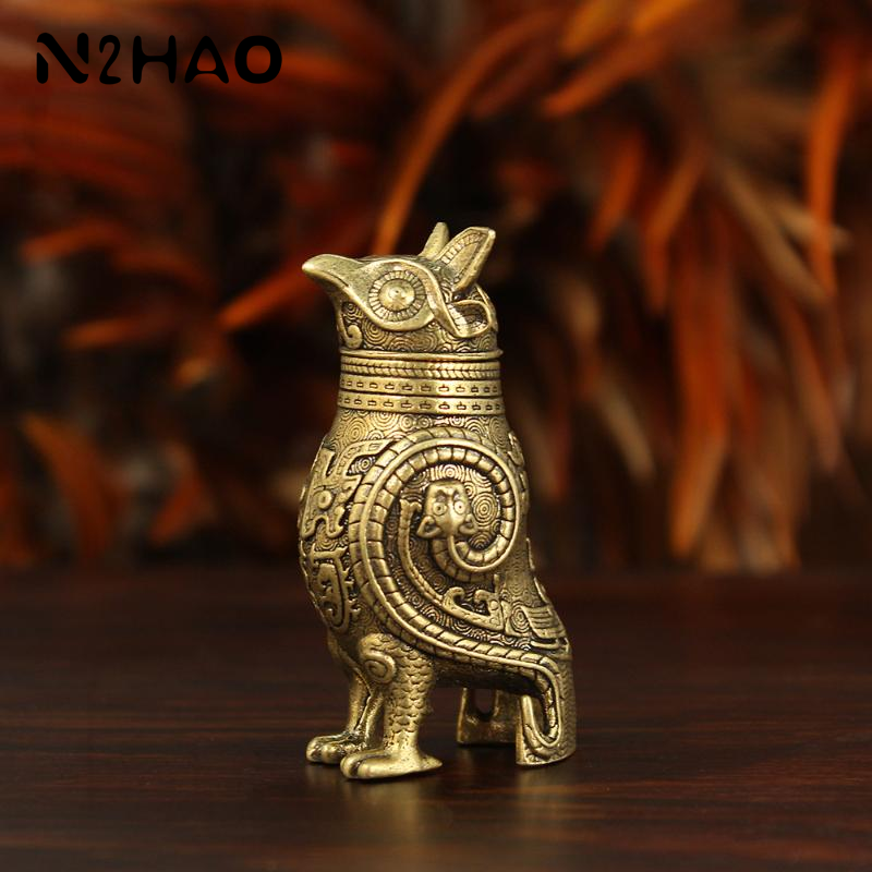Ancient Owl Zun Bronze Vessel  - đánh giá và giá Desk Setup Retro