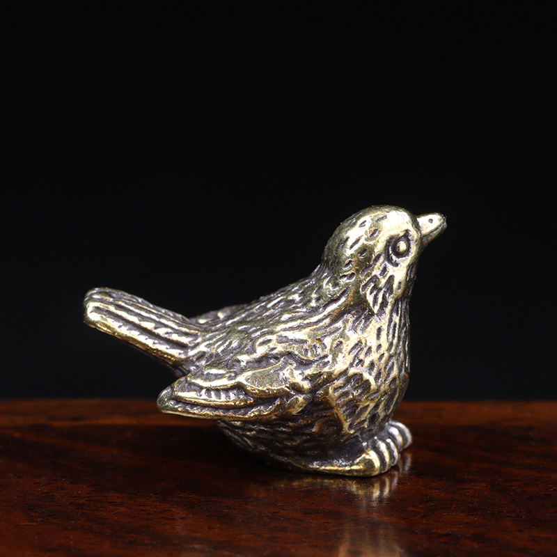 Small Sparrow Statue Metal Bra - đánh giá và giá Desk Setup Retro