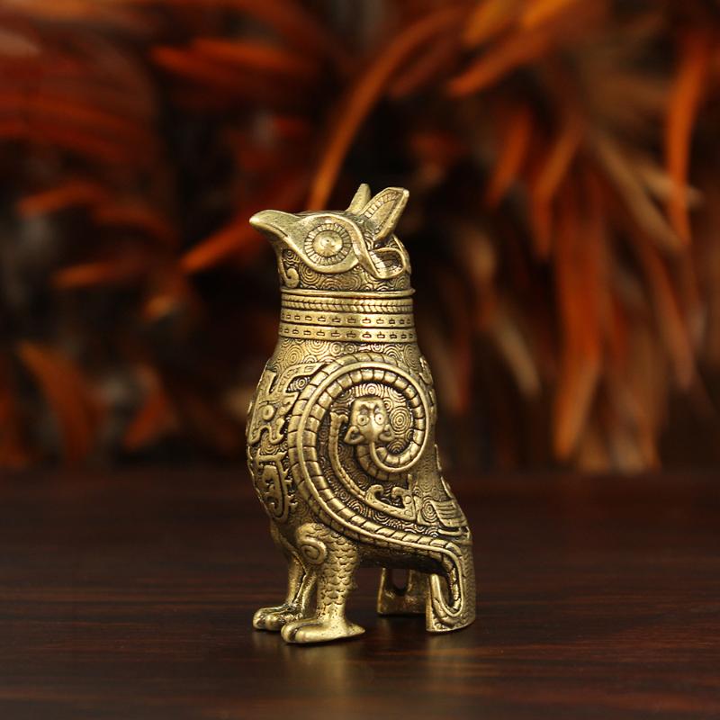 ●Ancient Owl Zun Bronze Vessel - đánh giá và giá Desk Setup Retro