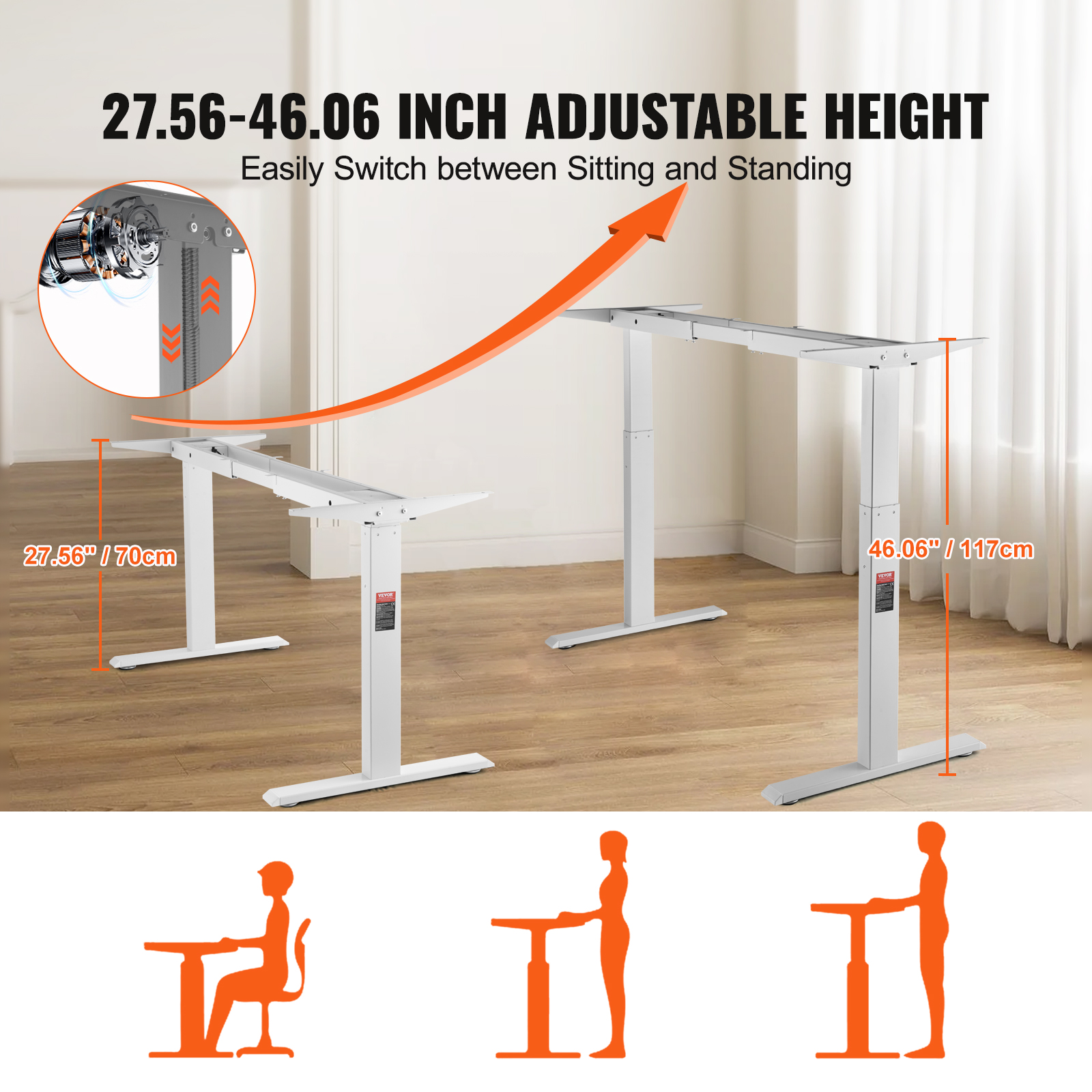 SucceBuy Standing Desk Frame   - đánh giá và giá Desk Setup Home Office