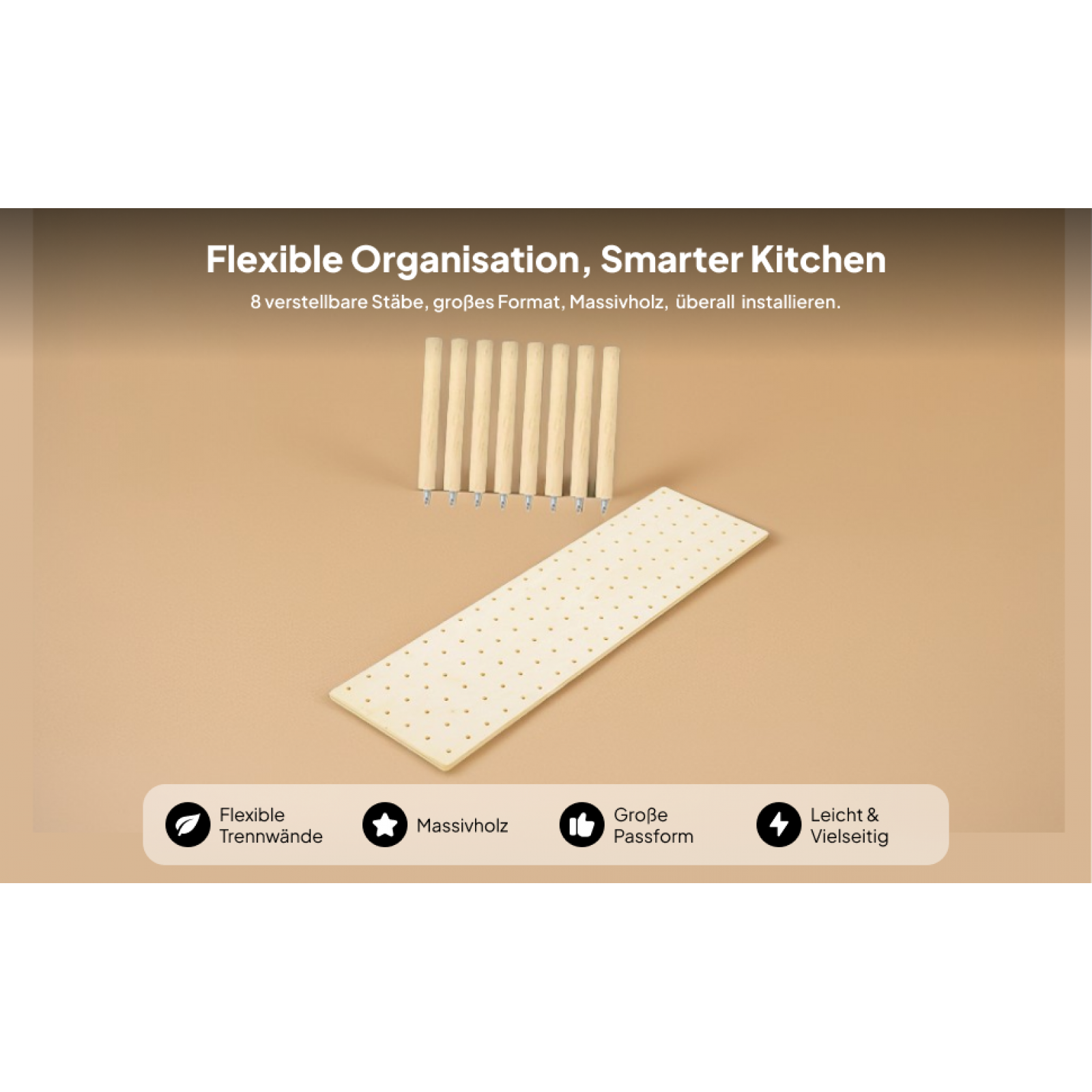 Wood Pegboard Drawer Organizer - đánh giá và giá Drawer Organizer Bamboo