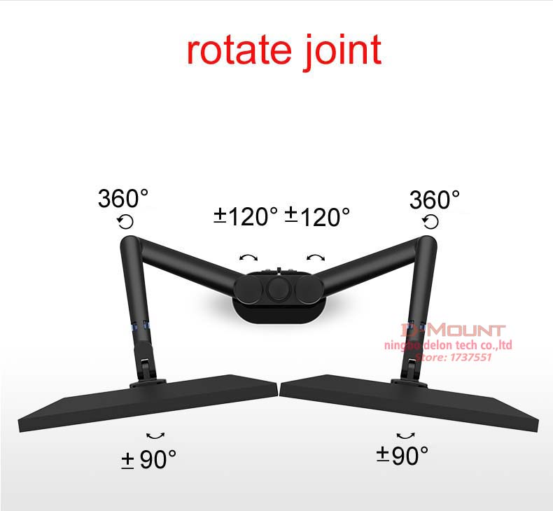 2018 new OL-2 Aluminum Height  - đánh giá và giá Dual Monitor Desk Setup