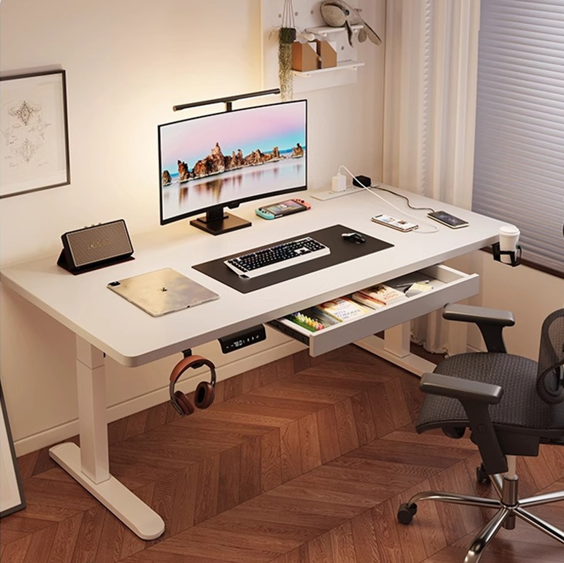 Modern Iron Dual Motor Electri - đánh giá và giá Desk Setup Dual Monitor